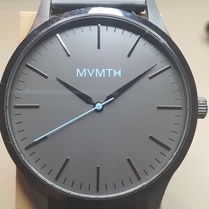 MVMT 40 Series Gunmetal/Blue Stainless Steel Mesh Men's Watch